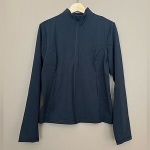 {Yogalicious} SKN Linear Full Zip Jacket in Black - Womens XL - NWT